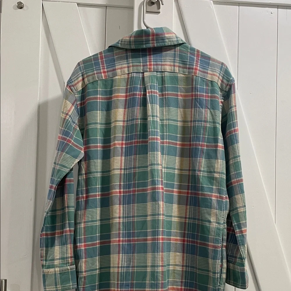 Polo by Ralph Lauren Plaid Shirt Dress - Green and Pink - Picture 12 of 13